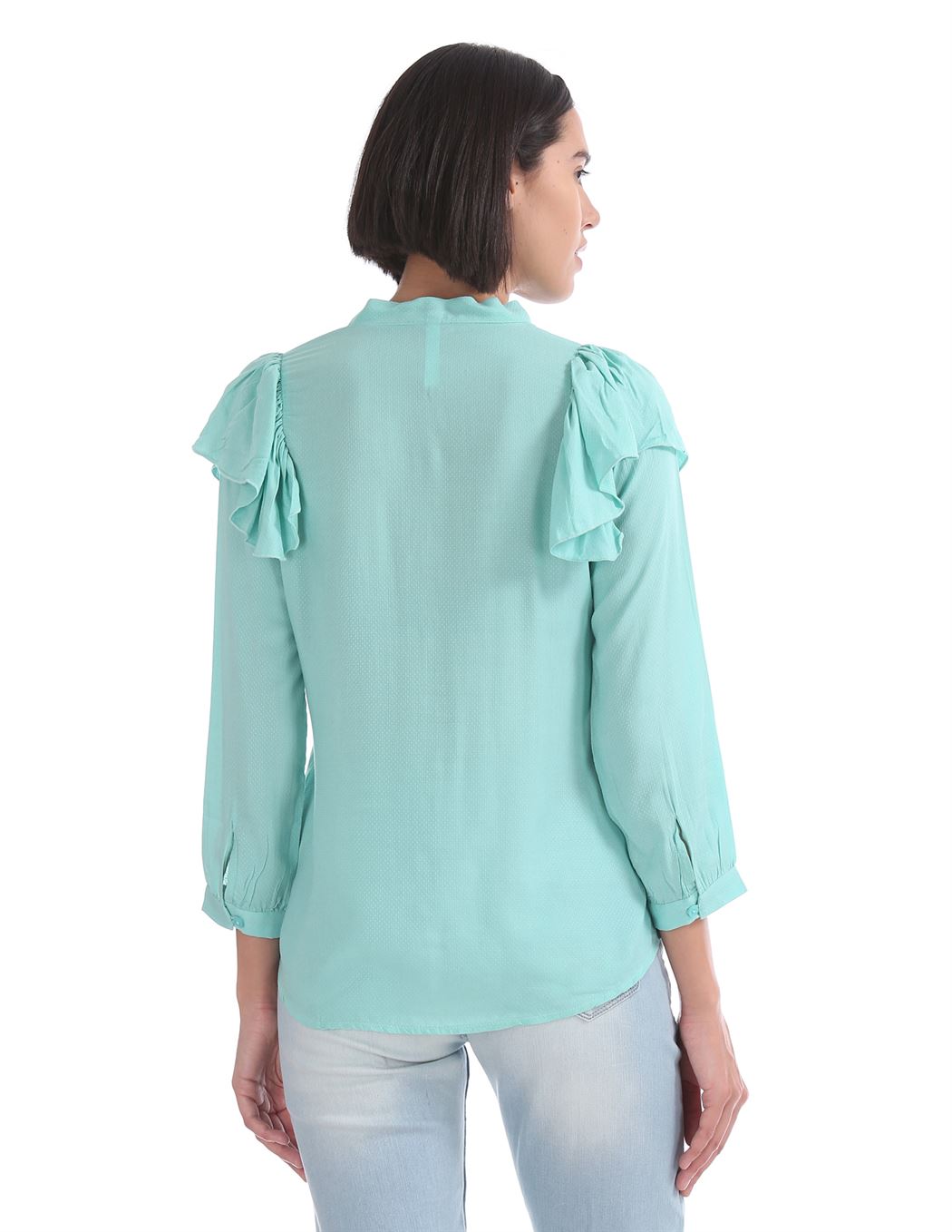 U.S. Polo Assn. Women Green Casual Wear Top